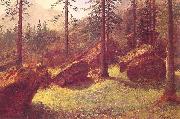 Albert Bierstadt Wooded Landscape oil painting reproduction